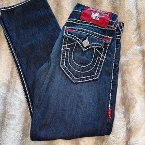 Vintage True Religion Mens Blue Jeans